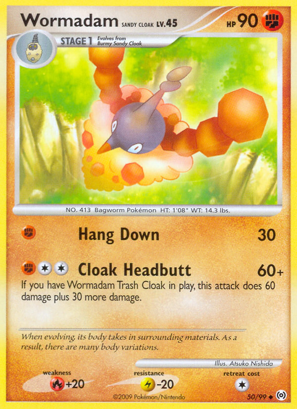 Wormadam Sandy Cloak — illustrated card