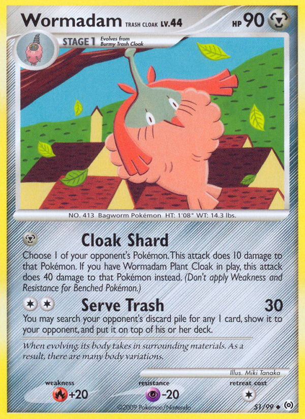 Wormadam Trash Cloak — illustrated card