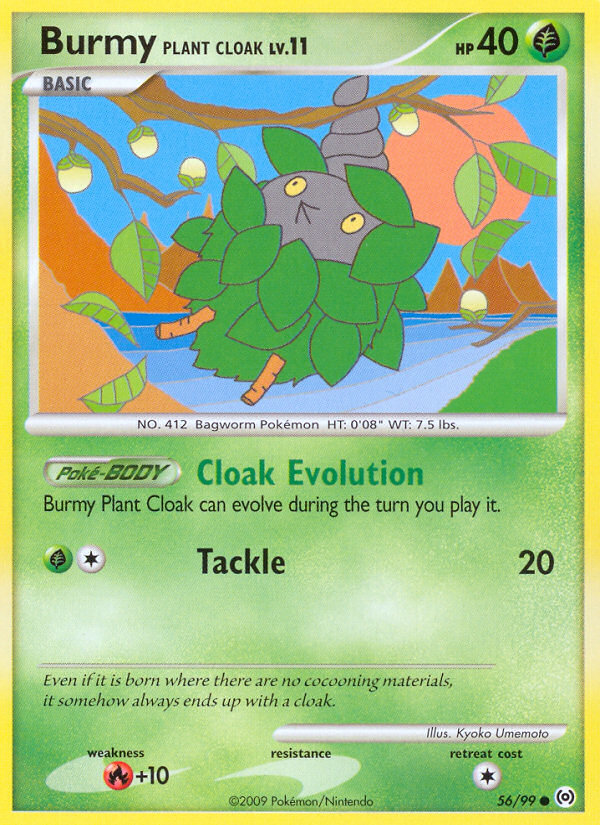 Burmy Plant Cloak — illustrated card