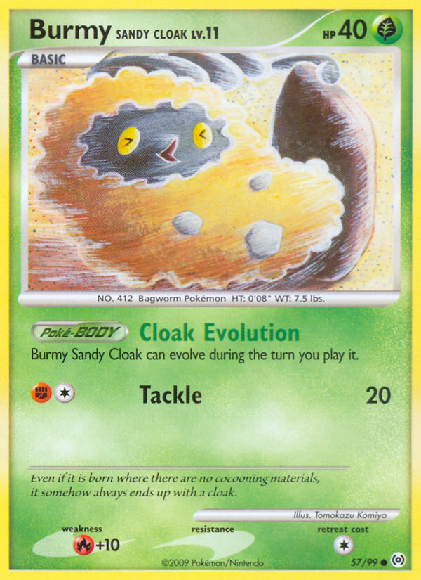 Burmy Sandy Cloak — illustrated card
