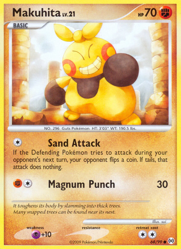 Makuhita — illustrated card