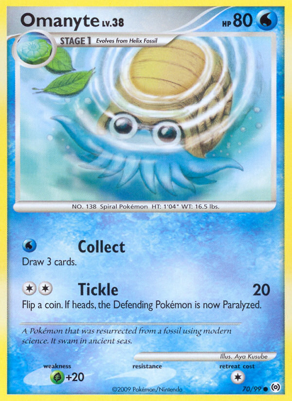 Omanyte — illustrated card
