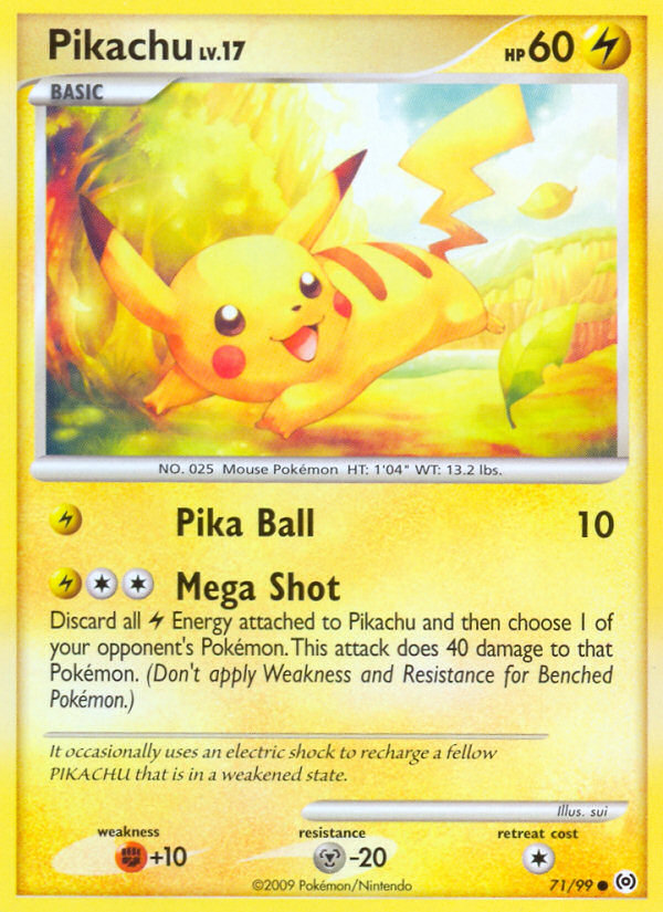 Pikachu — illustrated card