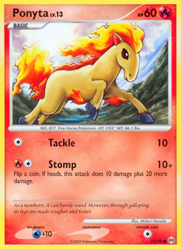 Ponyta — illustrated card