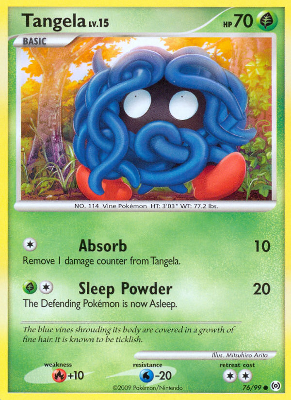 Tangela — illustrated card