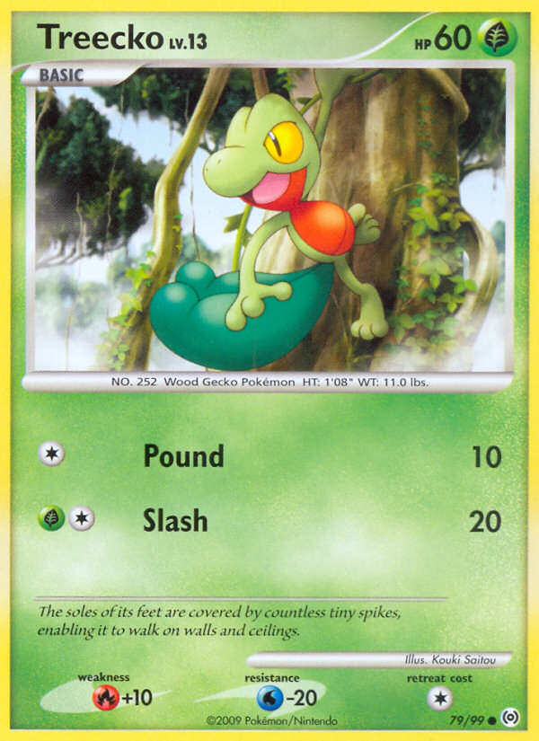 Treecko — illustrated card
