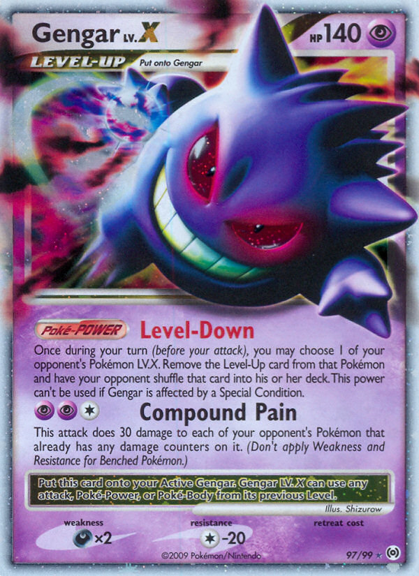 Gengar LV.X — illustrated card