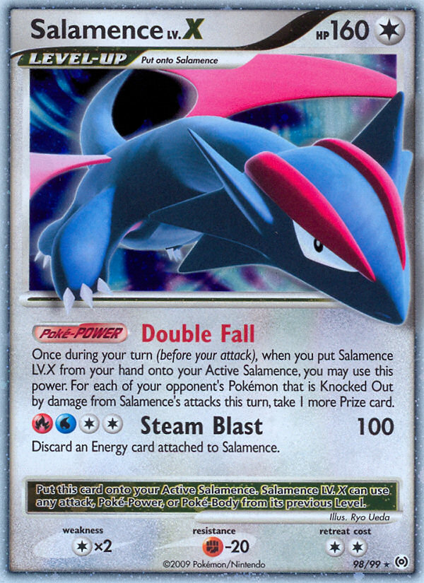 Salamence LV.X — illustrated card