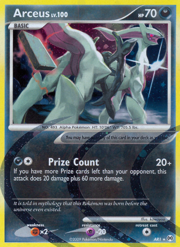 Arceus — illustrated card