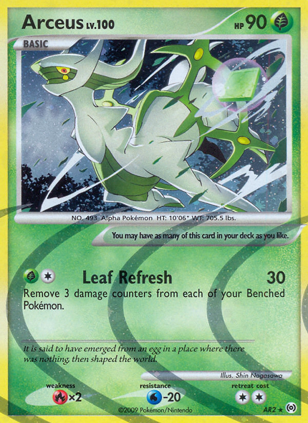 Arceus — illustrated card