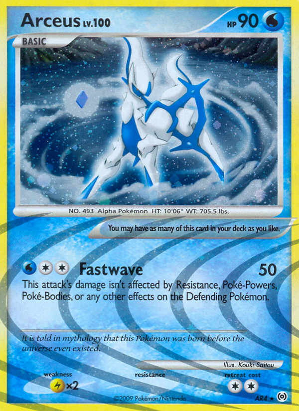 Arceus — illustrated card