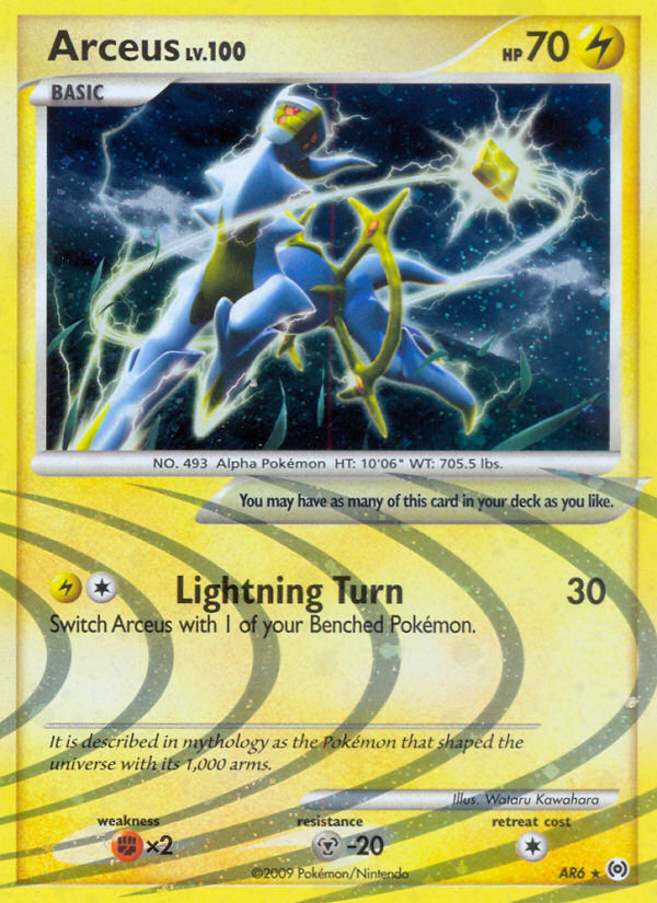 Arceus — illustrated card