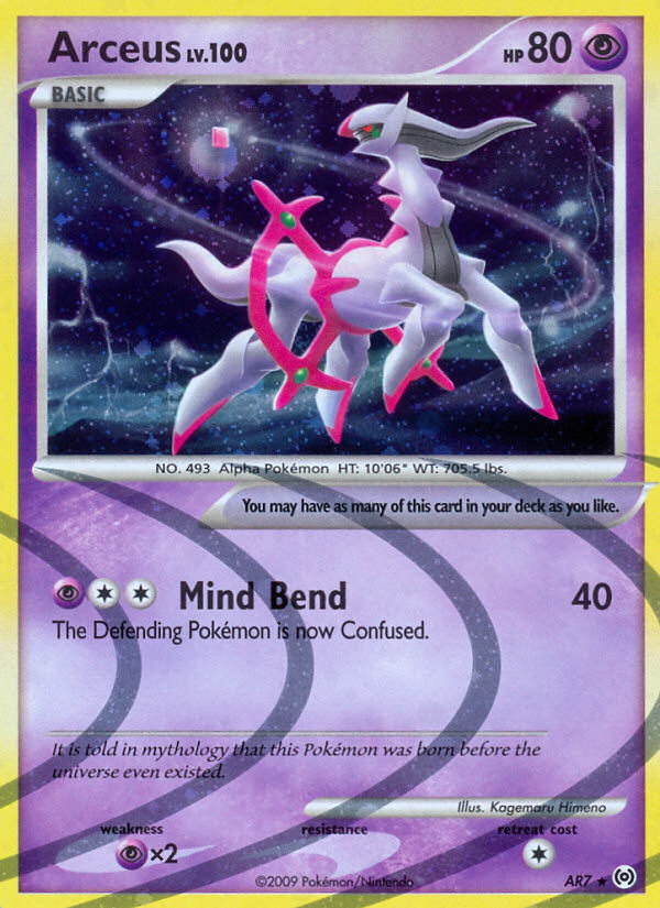 Arceus — illustrated card