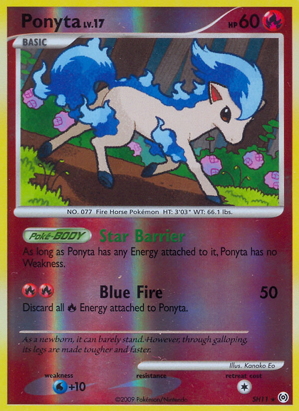 Ponyta — illustrated card