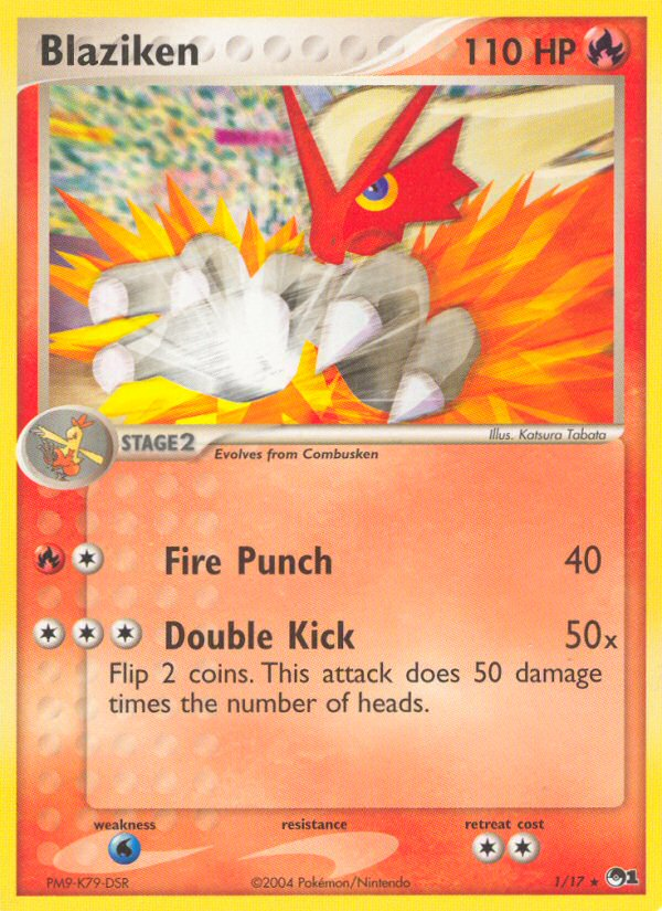 Blaziken — illustrated card