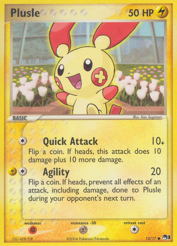 Plusle — illustrated card