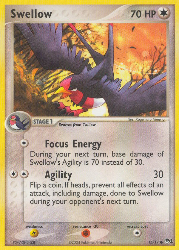 Swellow — illustrated card
