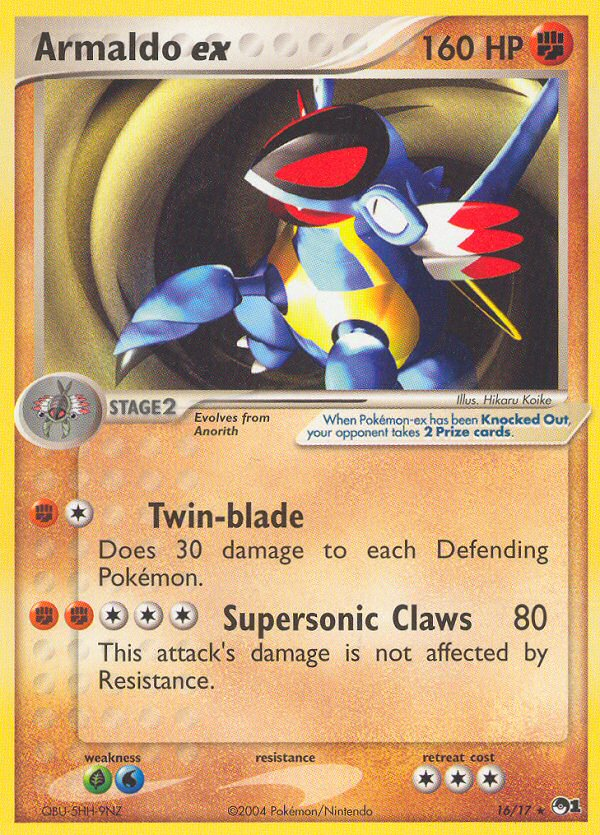 Armaldo ex — illustrated card