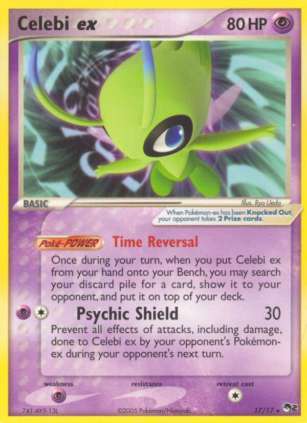 Celebi ex — illustrated card