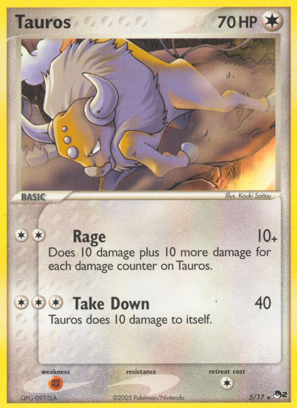 Tauros — illustrated card