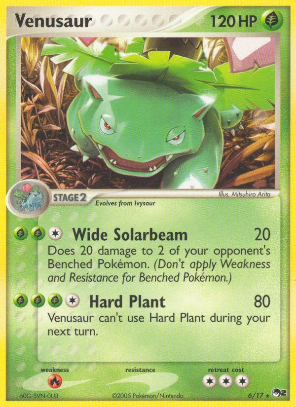 Venusaur — illustrated card