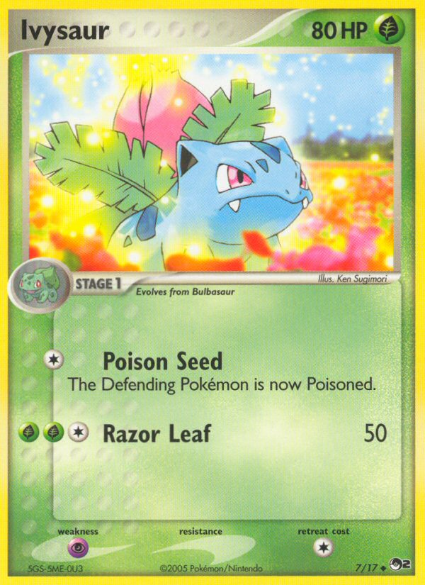 Ivysaur — illustrated card