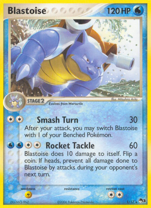Blastoise — illustrated card