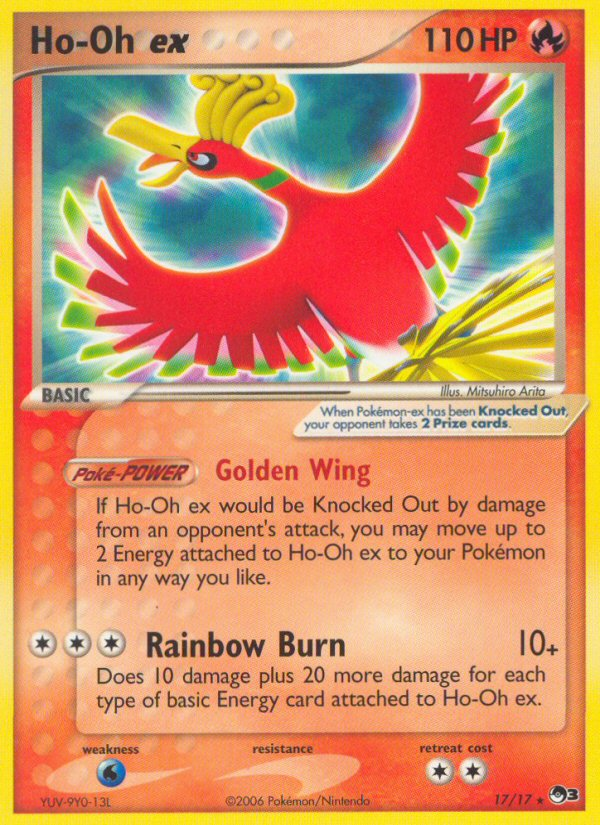 Ho-Oh ex — illustrated card