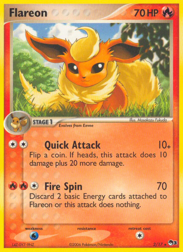 Flareon — illustrated card