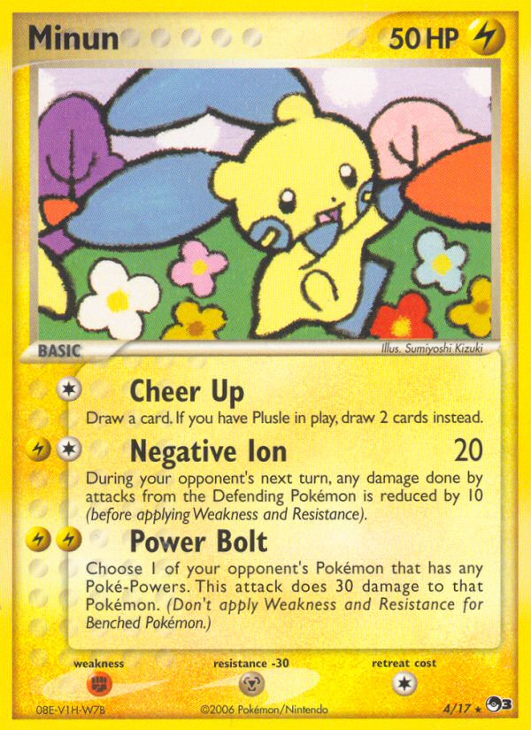 Minun — illustrated card