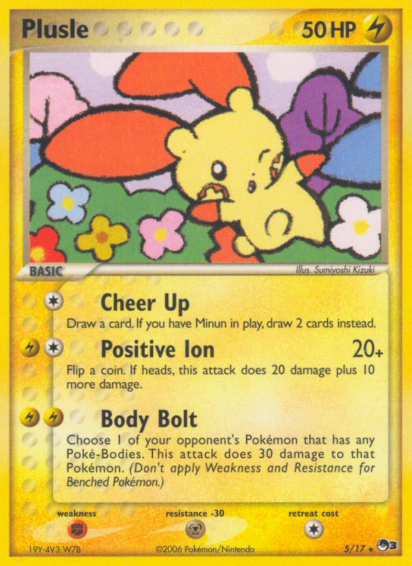 Plusle — illustrated card