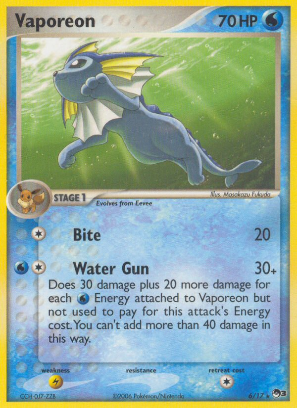 Vaporeon — illustrated card