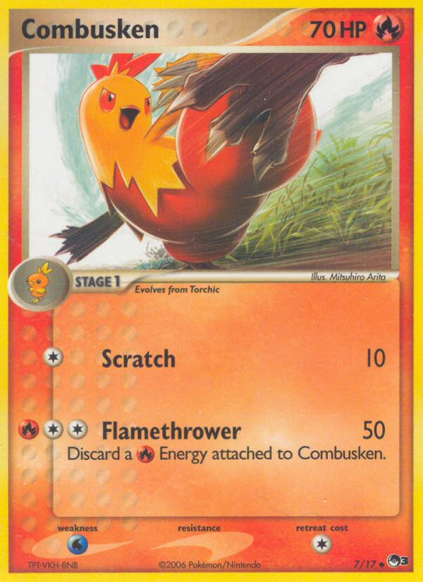 Combusken — illustrated card
