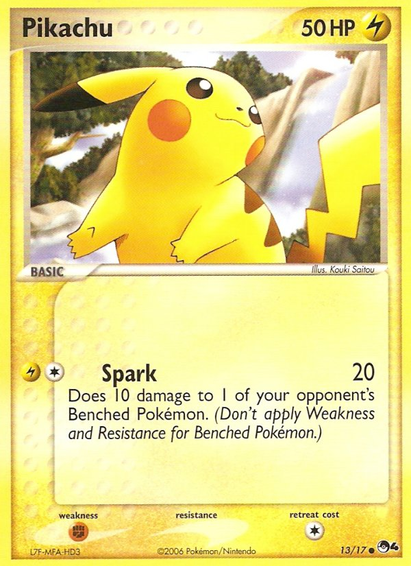 Pikachu — illustrated card
