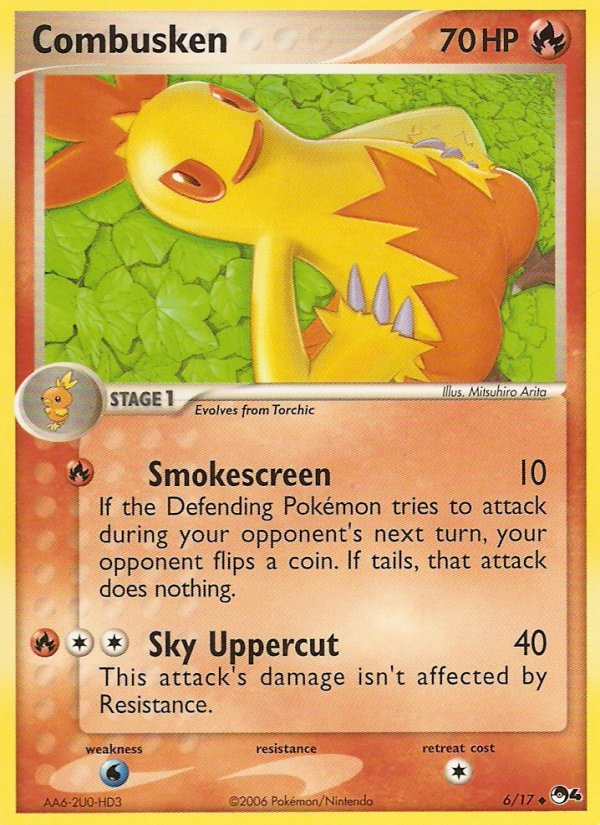 Combusken — illustrated card