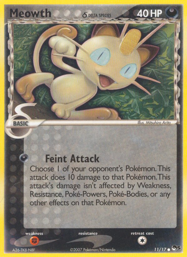 Meowth δ — illustrated card