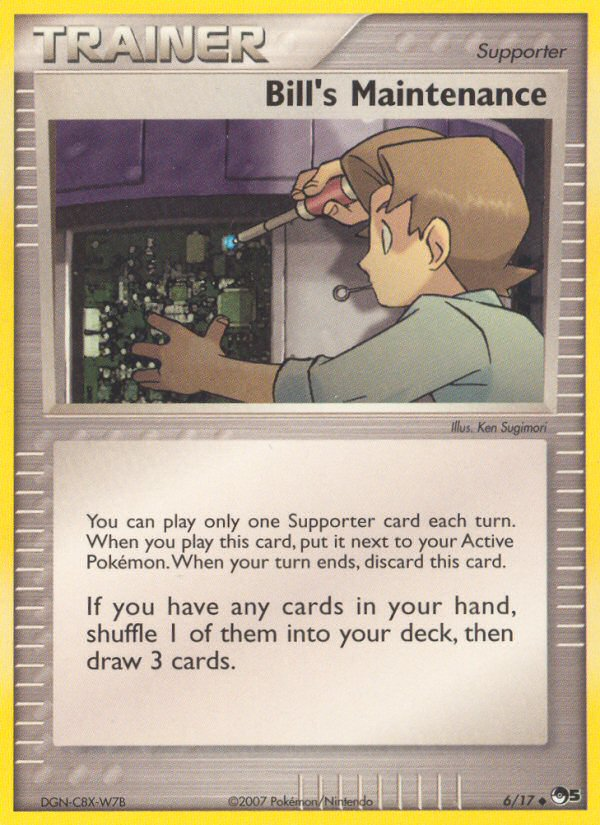 Bill's Maintenance — illustrated card