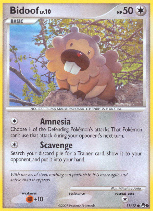 Bidoof — illustrated card