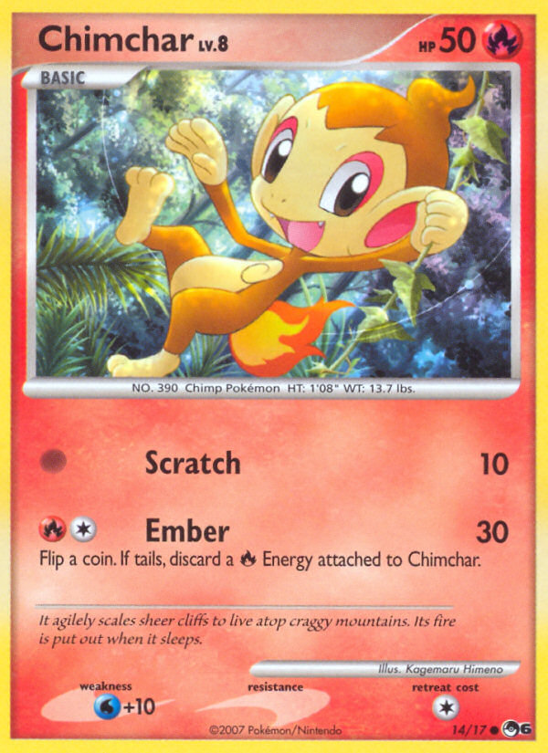 Chimchar — illustrated card