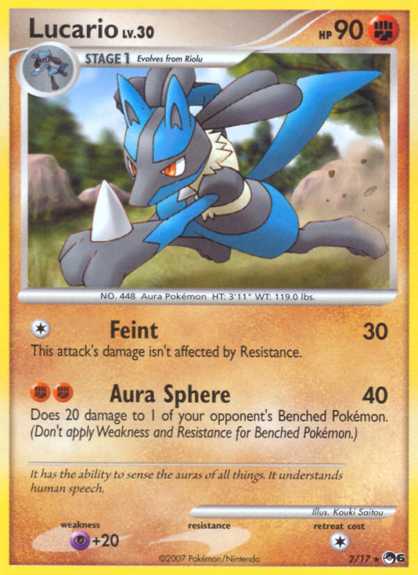 Lucario — illustrated card