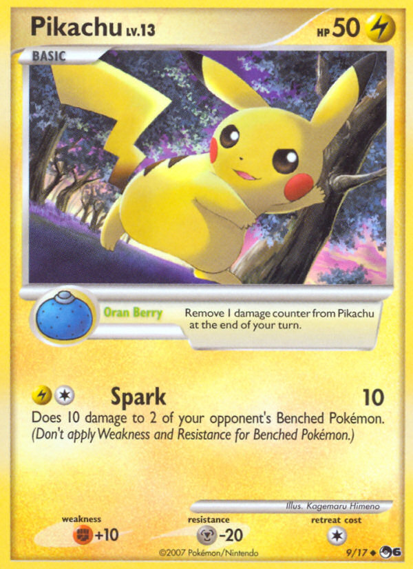 Pikachu — illustrated card