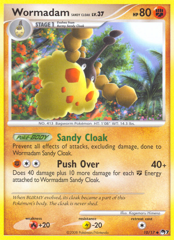 Wormadam Sandy Cloak — illustrated card