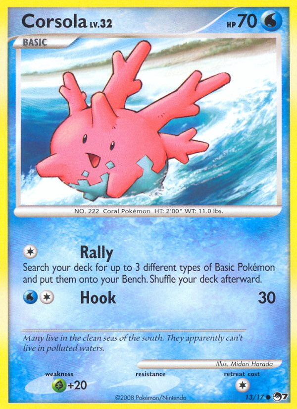 Corsola — illustrated card