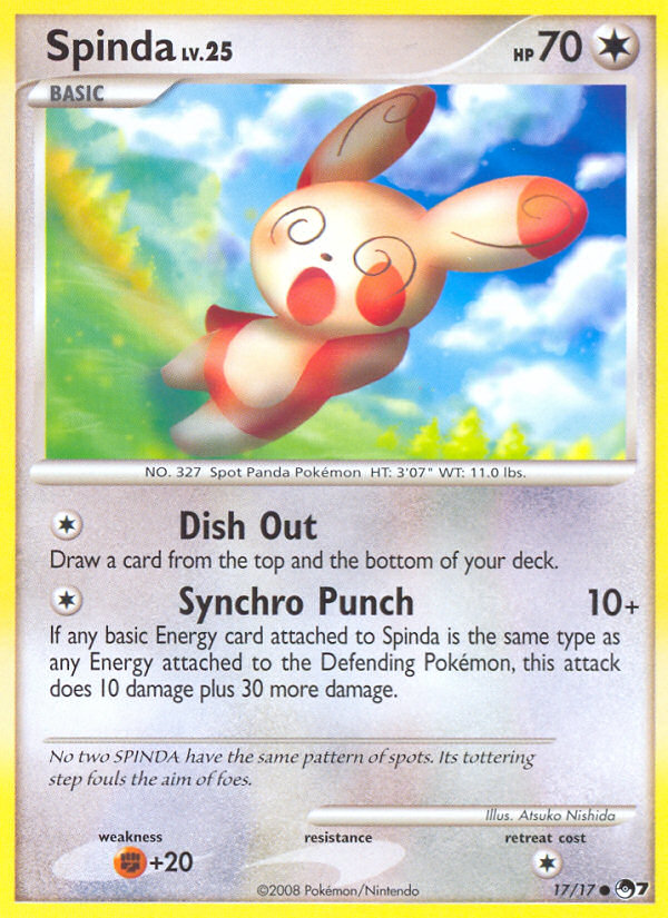 Spinda — illustrated card