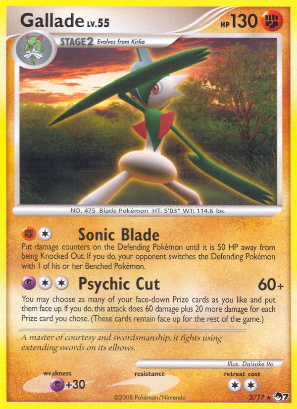 Gallade — illustrated card