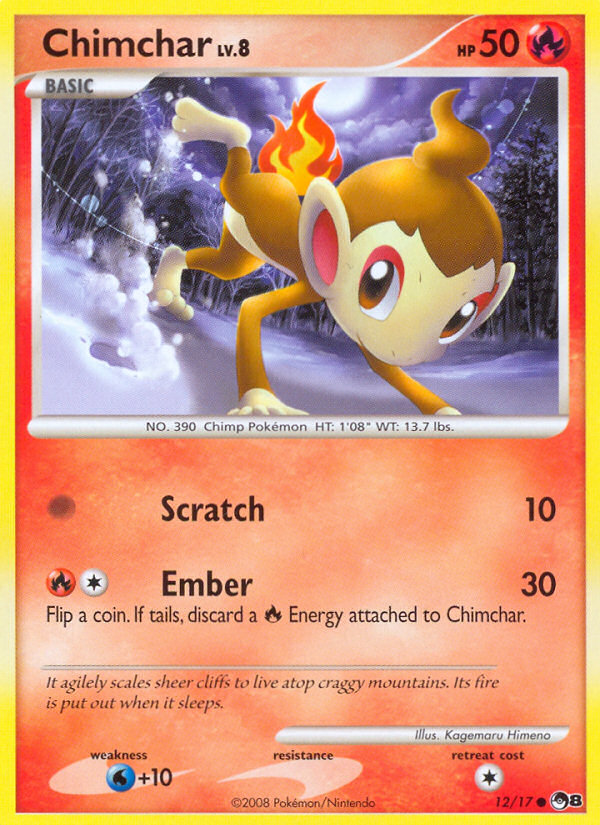 Chimchar — illustrated card