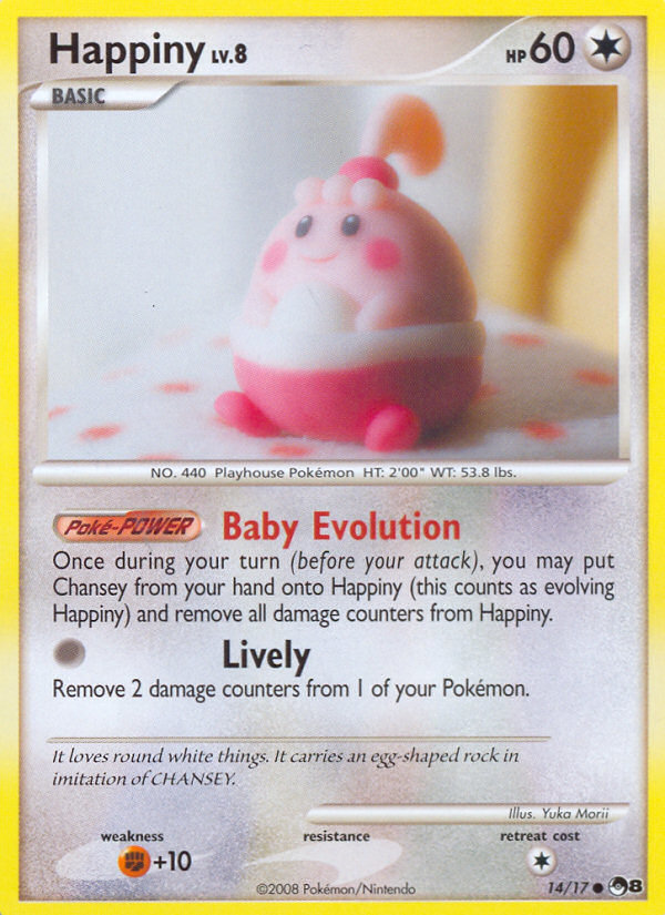 Happiny — illustrated card