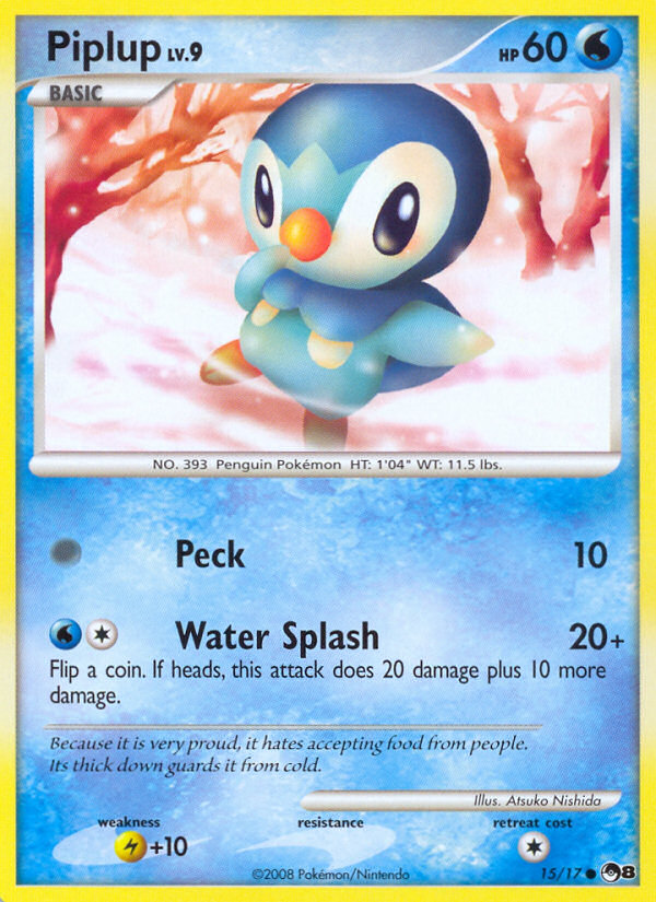 Piplup — illustrated card