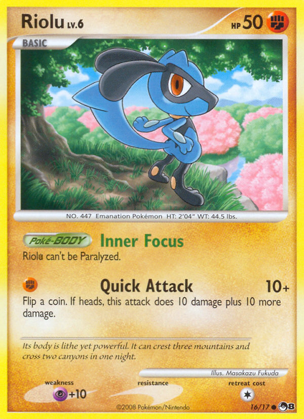 Riolu — illustrated card