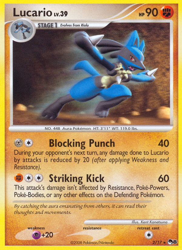Lucario — illustrated card